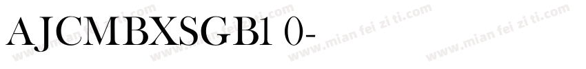 AJCMBXSGB1 0字体转换